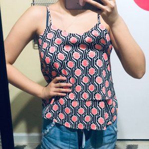 Francesca's summer geometric pattern tank top